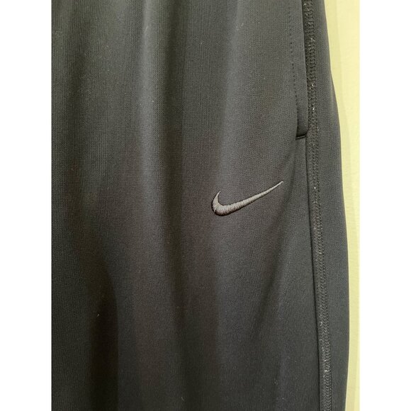 Nike Boys XLarge Black Therma-Fit Activewear Pants Logo Pockets Drawstring - Picture 2 of 5
